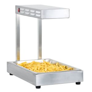 Chauffe-frites à quartz Tompress inox GN 1/1