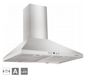 HOTTE DÉCORATIVE MURALE PYRAMIDE 70 CM INOX Airlux AHP775IX