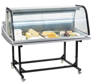 VITRINE RÉFRIGÉRÉE DE MARCHÉ 256L SUR CHARIOT CASSELIN CVRM256L
