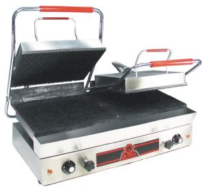 Infra Grill double plaques fonte mixtes et rainurées SOFRACA 10114M