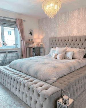 Lit double royal gris 160x200 Eurodesign 730G160