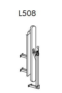 Pale frontale pour poupée L507: maintien des boutonnières TREVIL L508