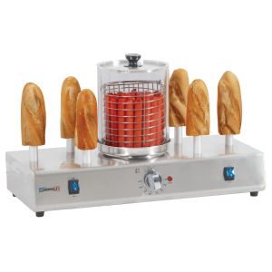 MACHINE À HOT DOG 6 PLOTS CHAUFFANTS CASSELIN CMH6
