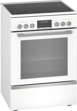 Cuisinière électrique pose-libre, Blanc BOSCH HKS79R220