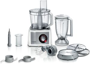 Robot culinaire, MultiTalent 8, 1250 W, Blanc, Inox brossé BOSCH MC812S814