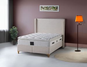 Lit coffre venus Cotele Beige 140x190CM