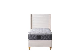 LIT COFFRE VENUS COTELE GRIS 90x190CM EURODESIGN VENUS-BE-90