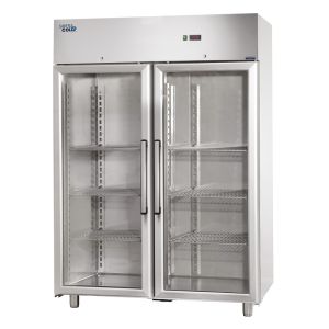ARMOIRE POSITIVE VITRÉE INOX 1400 L