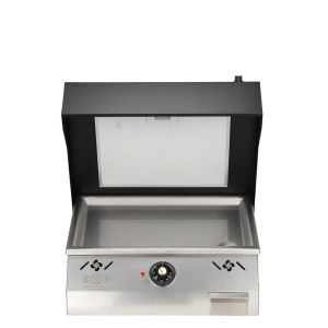 Plancha électrique avec hotte intégrée plaque inox 45x31 Nespress RECPLBAN