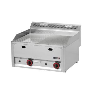 Plaque à snacker Rainurée Texturée 66 Gaz CASSELIN C6PASCRTG66