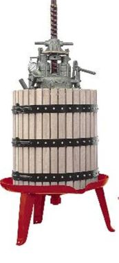 Pressoir à fruits, hydraulique manuel à vis centrale, diamètre 50 cm, claie de 128 litres Nespress PRHYD050