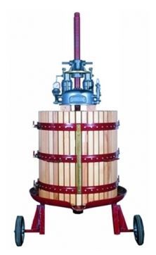 Pressoir hydraulique 2 roues 128 litres Nespress PRH2RO50