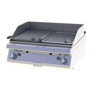 Gril à pierre de lave 2 zones de cuisson RMGastro GL 708 G