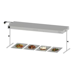 Rampe chauffante infrarouge double avec éclairage 1200 CASSELIN CRCDEC120