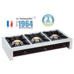 Réchaud gaz - 3 feux - 7000 W Sofraca 27066