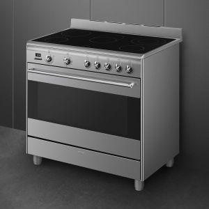 
Centre de cuisson vitrocéramique SMEG Classica SCD91CMX9
