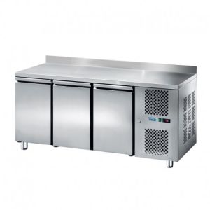 SALADETTE - DESSERTE RÉFRIGÉRÉE AVEC DOSSERET 3 PORTES GN 1/1 CASSELIN CSAD3P