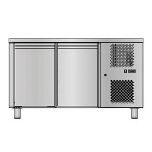 TABLE REFRIGERÉE NÉGATIVE GN 1/1 - 2 PORTES - PROF 700 MM - SANS DOSSERET