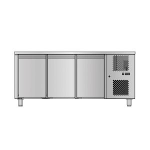 TABLE REFRIGERÉE POSITIVE GN 1/1 - 3 PORTES - PROF 700 MM - SANS DOSSERET