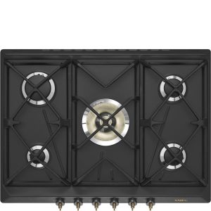 Table de cuisson 5 Feux 70 cm Gaz Anthracite SMEG SRV876AOGH