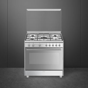 Cuisinière 90 cm Gaz Inox SMEG SX91SV9