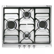 Table de cuisson 4 Feux 60cm GAZ Inox SMEG S60GHS