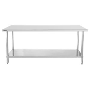 Table de travail inox 700 avec étagère 600 mm Casselin C7TTE60