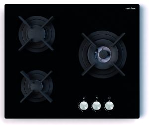 Table de cuisson verre noire 60cm AIRLUX AV635HBK