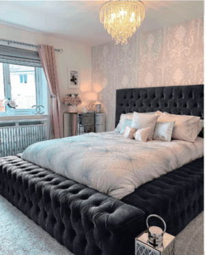 Lit double royal noir 180x200 Eurodesign 730N180