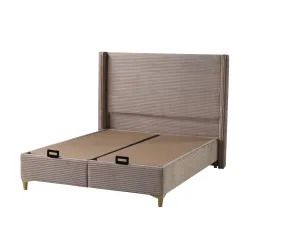 LIT COFFRE VENUS COTELE TAUPE 160X200CM VENUS-TAUPE-160