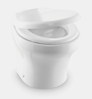 Ceramic Vacuum Flush Toilet, Standard Height Dometic VacuFlush 4809