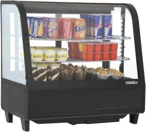 Vitrine réfrigérée à poser 100L Noire CASSELIN CVR100LN