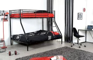 LIT SUPERPOSE BOB NOIR 90x190 cm + 140x190 cm EURODESIGN BEEBOB 2+1N