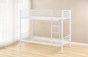 LIT SUPERPOSE METAL 1+1 SEPARABLE BLANC 90x190 cm + 90x190 cm EURODESIGN LUNA 1+1B BLANC