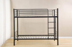 LIT SUPERPOSE METAL 1+1 SEPARABLE NOIR 90x190 cm + 90x190 cm EURODESIGN LUNA 1+1N NOIR