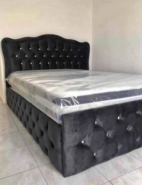 CADRE DE LIT TREND NOIR 140 EURODESIGN TRENDN140