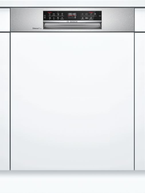 Série 6, Lave-vaisselle intégrable avec bandeau, 60 cm, Metallic