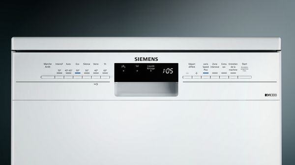 iQ300, Lave-vaisselle pose libre, 60 cm, blanc SN23HW10TE - Lave
