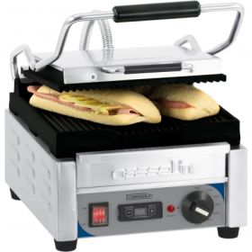 Grill panini petit premium rainurée - rainurée avec minuteur Casselin CGPRRPPT