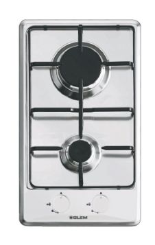 Table de cuisson gaz 2 feux Glem GT32IX