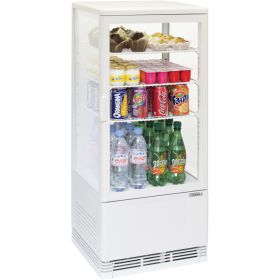 Mini vitrine réfrigérée positive 78L Blanche CASSELIN CVR78LB