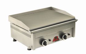 Plaque hamburgers gaz en acier 2 brûleurs SOFRACA NS600A